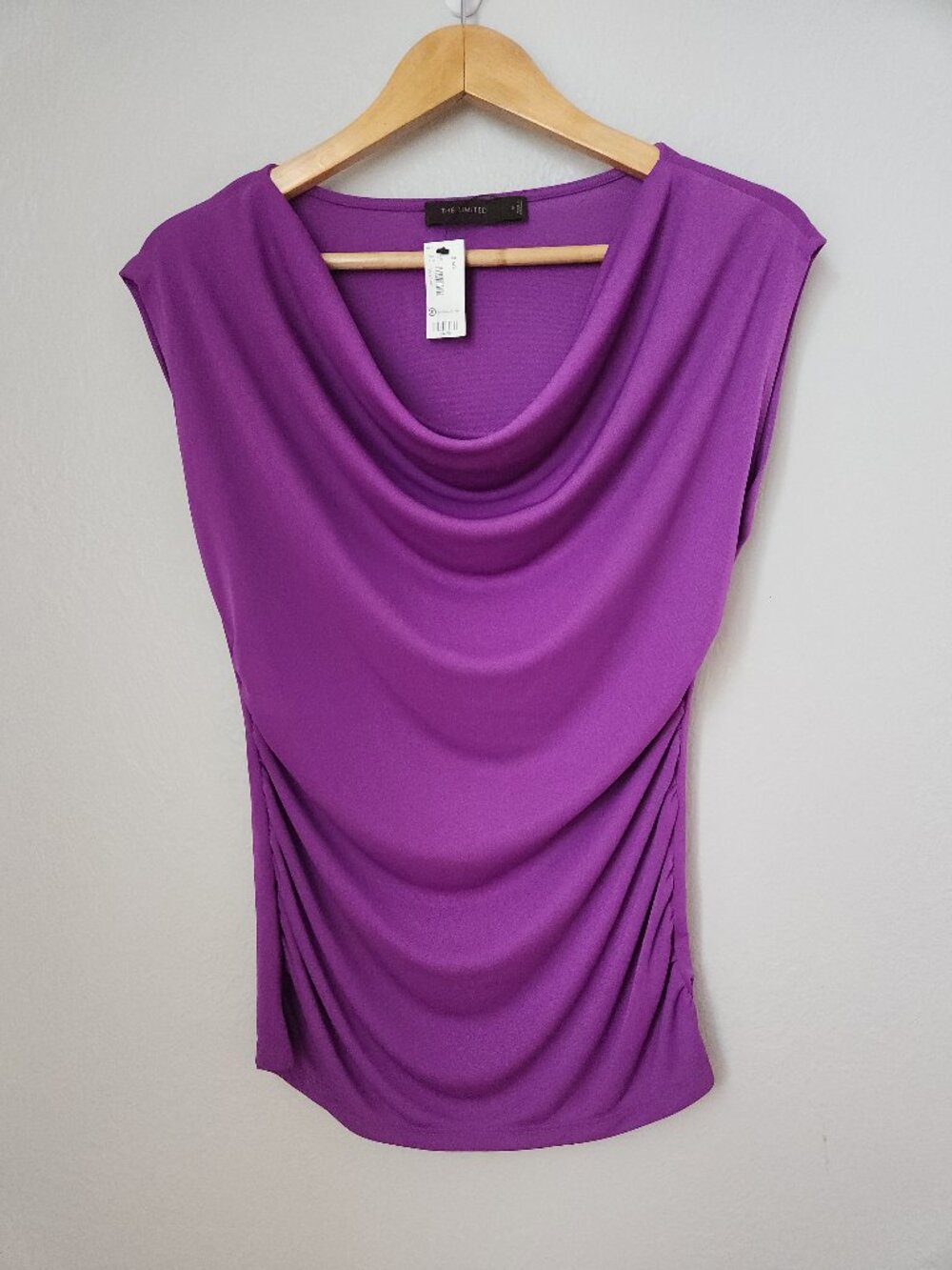 The Limited Fuschia Drape SleevelessTop Womens Size Small